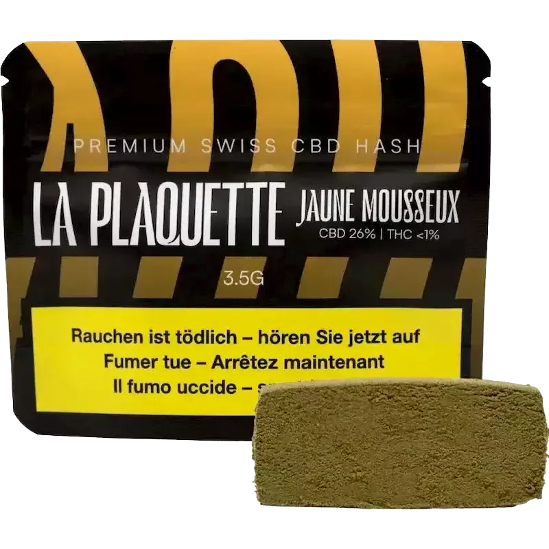 La Plaquette – Jaune Mousseux 26% CBD 3.5g