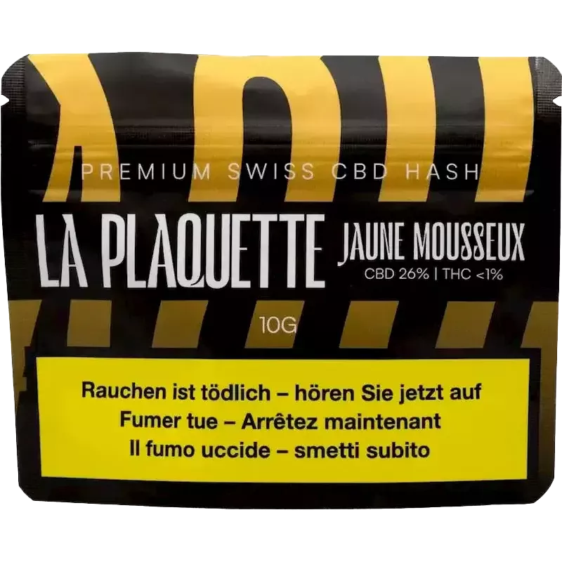La Plaquette – Jaune Mousseux 26 % CBD 10g