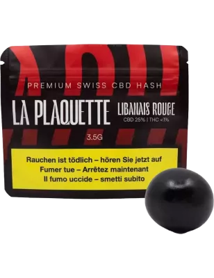La Plaquette – Libanais Rouge 25 % CBD