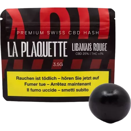 La Plaquette – Libanais Rouge 25 % CBD