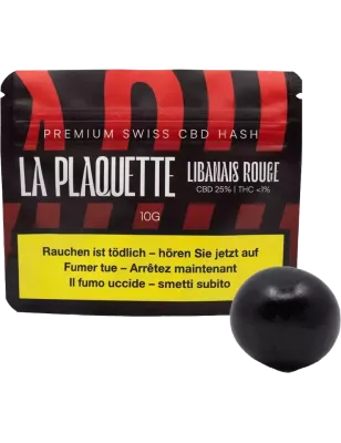 La Plaquette – Libanais Rouge 25 % CBD 10g