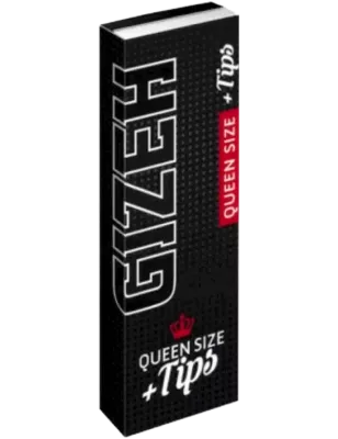 GIZEH BLACK® – Queen Size + Tips Extra Fine