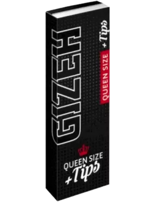 GIZEH BLACK® – Queen Size + Tips Extra Fine