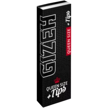 GIZEH BLACK® – Queen Size + Tips Extra Fine