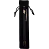 Gaiabis – Stylo Métallique Noir Gravé avec Étui
