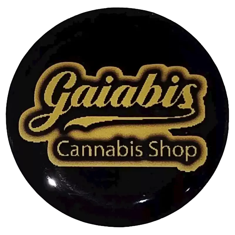 Gaiabis – Autocollant Rond Cannabis Shop 3 cm Épais
