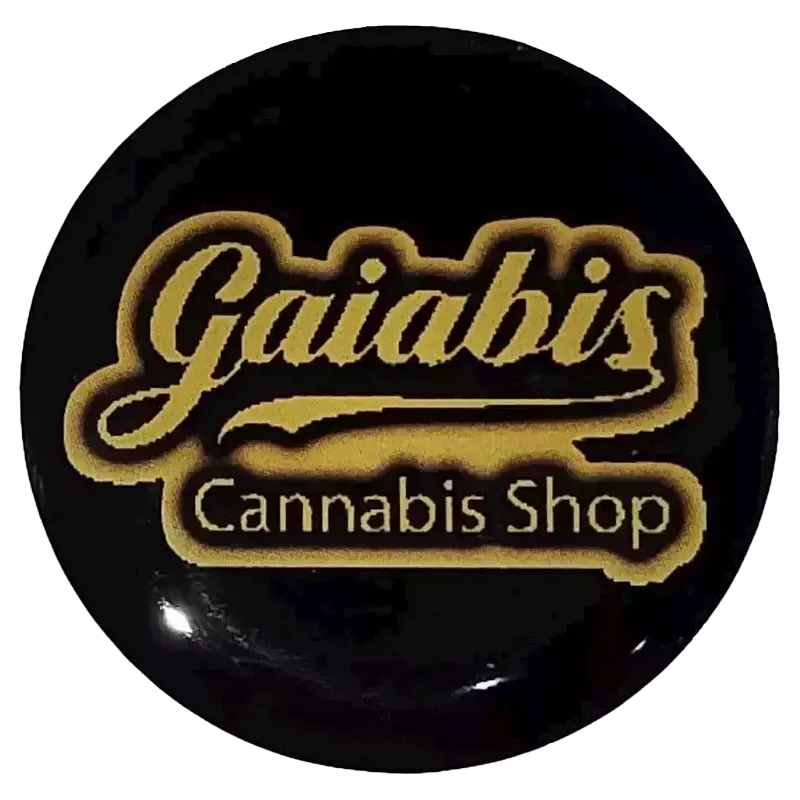 Gaiabis – Autocollant Rond Cannabis Shop 3 cm Épais