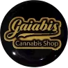 Gaiabis – Autocollant Rond Cannabis Shop 3 cm Épais