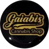 Gaiabis – Autocollant Rond Cannabis Shop 3 cm Épais
