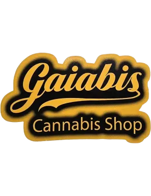 Gaiabis – Autocollant Cannabis Shop 6.8×4.2 cm