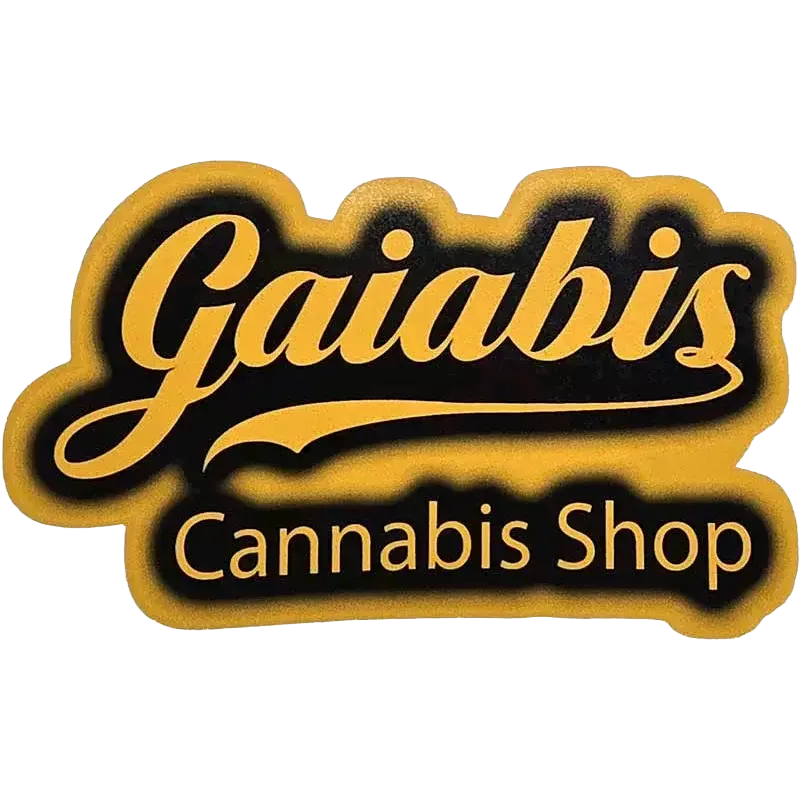 Gaiabis – Autocollant Cannabis Shop 6.8×4.2 cm