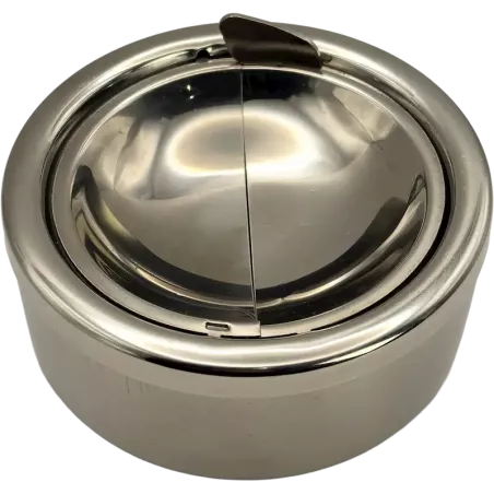 Champ High – Cendrier Poussoir Chromé 12 cm
