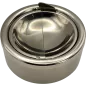 Champ High – Chrom Aschenbecher mit Druckmechanismus 12 cm