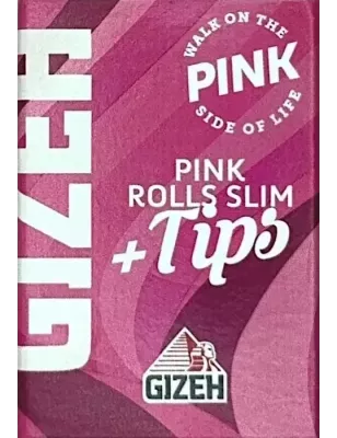Gizeh – Pink Rolls Slim Extra Fein + Tips 5 m