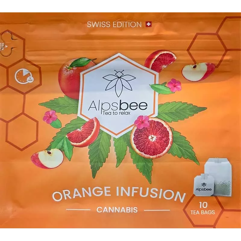 Alpsbee Orange CBD Herbal Tea Infusion