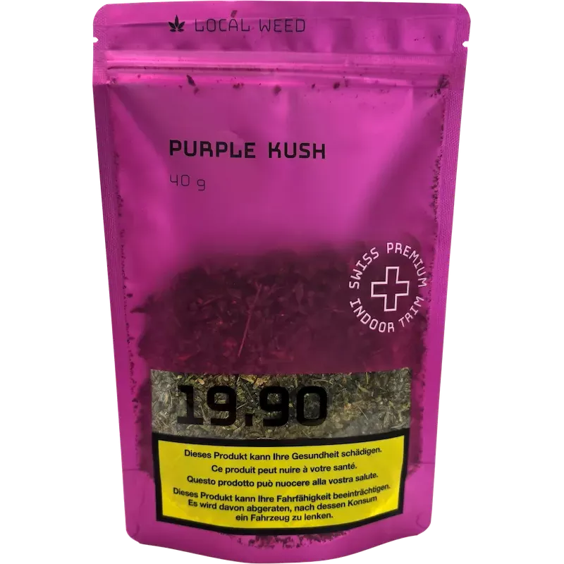 Local Weed – Purple Kush CBD Trim Indoor 40g