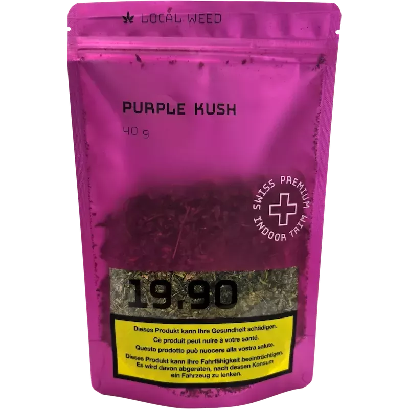 Local Weed – Purple Kush CBD Trim Indoor 40g