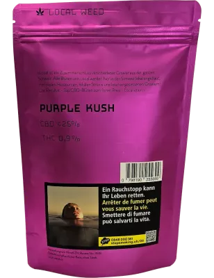 Local Weed – Purple Kush CBD Trim Indoor 40g