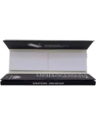 GIZEH – Black King Size Slim + Tips