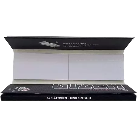 GIZEH – Black King Size Slim + Tips