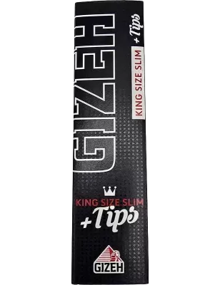 GIZEH – Black King Size Slim + Tips