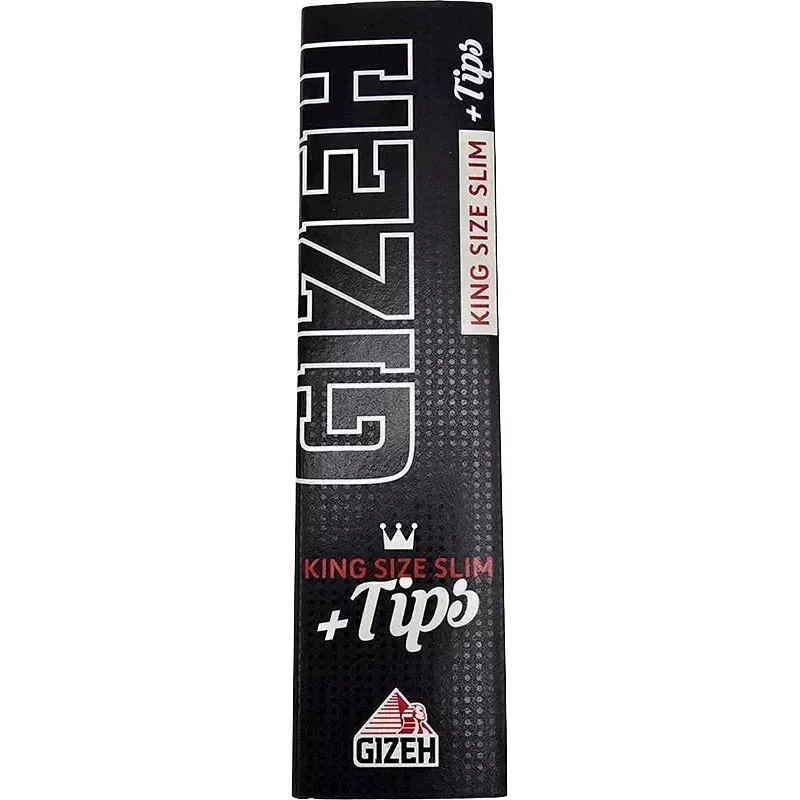 GIZEH – Black King Size Slim + Tips