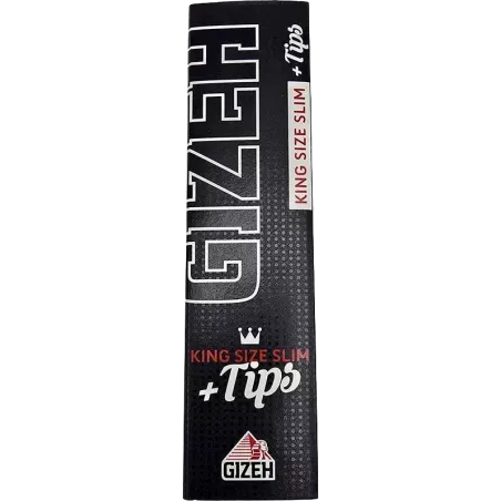 GIZEH – Black King Size Slim + Tips