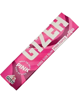 Gizeh – King Size Slim + Tips Rose Extra Fine
