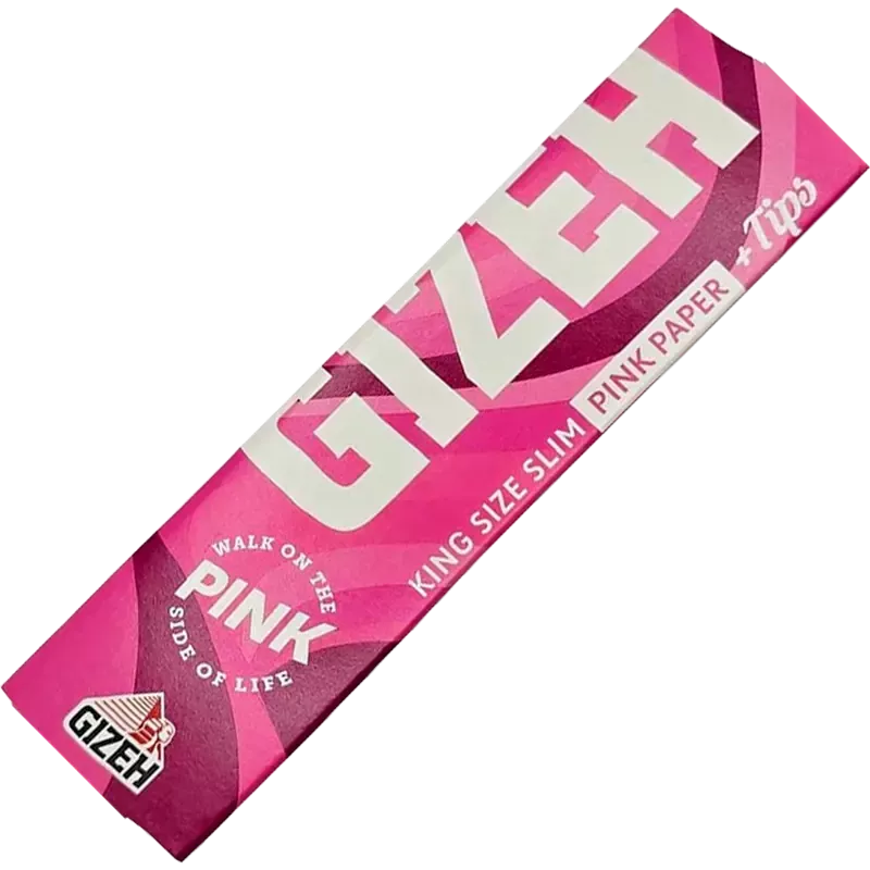 Gizeh – King Size Slim + Tips Rose Extra Fine