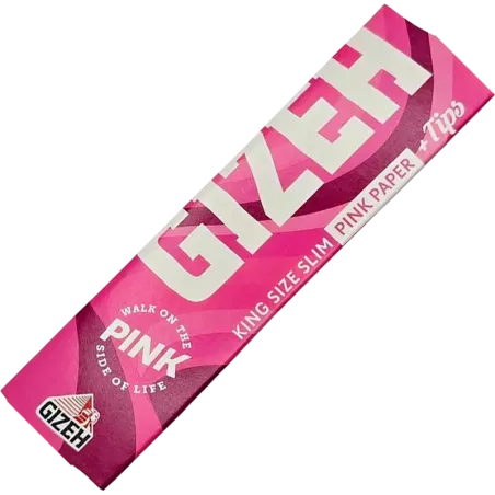 Gizeh – King Size Slim + Tips Rose Extra Fine