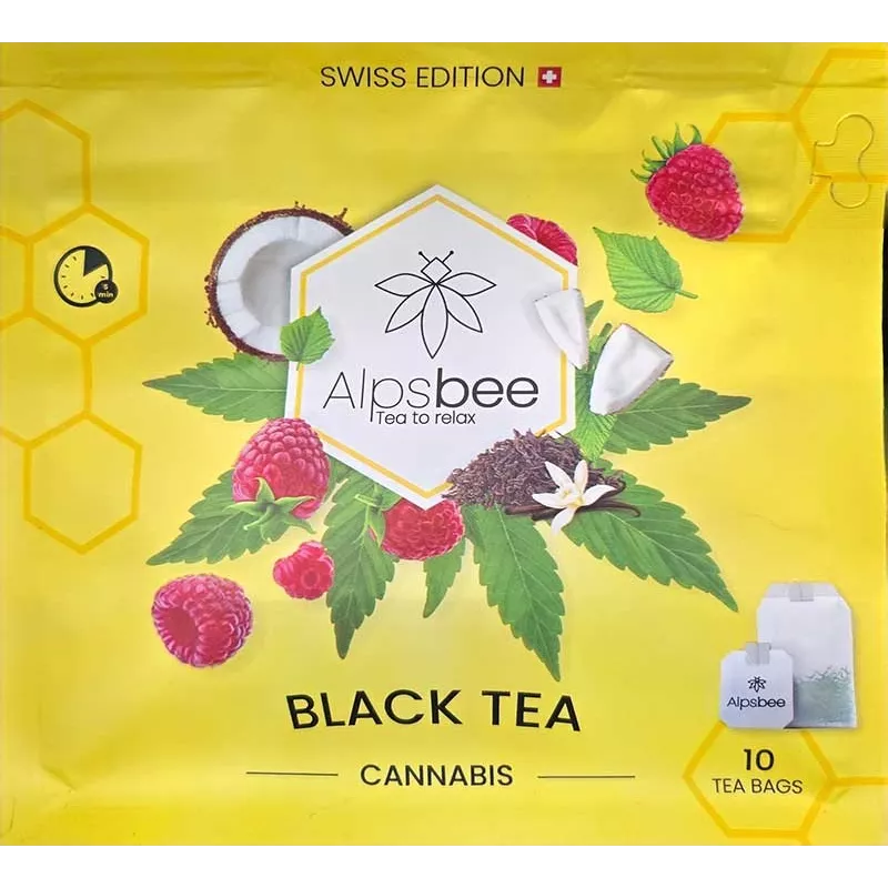 Alpsbee – Schwarzer CBD Tee