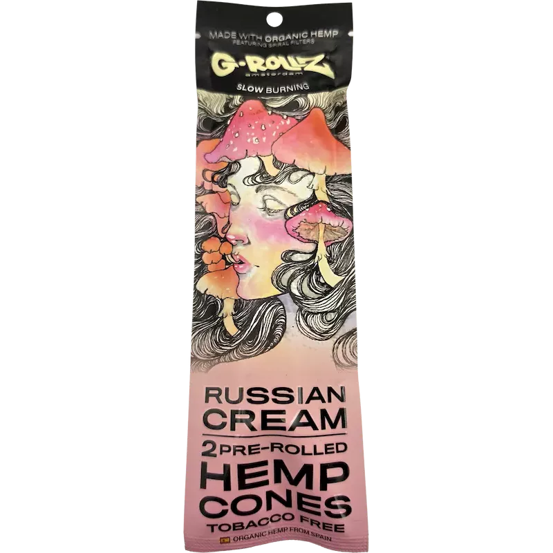 G-Rollz – Russian Cream Hemp Cones Pré-roulés 109 mm