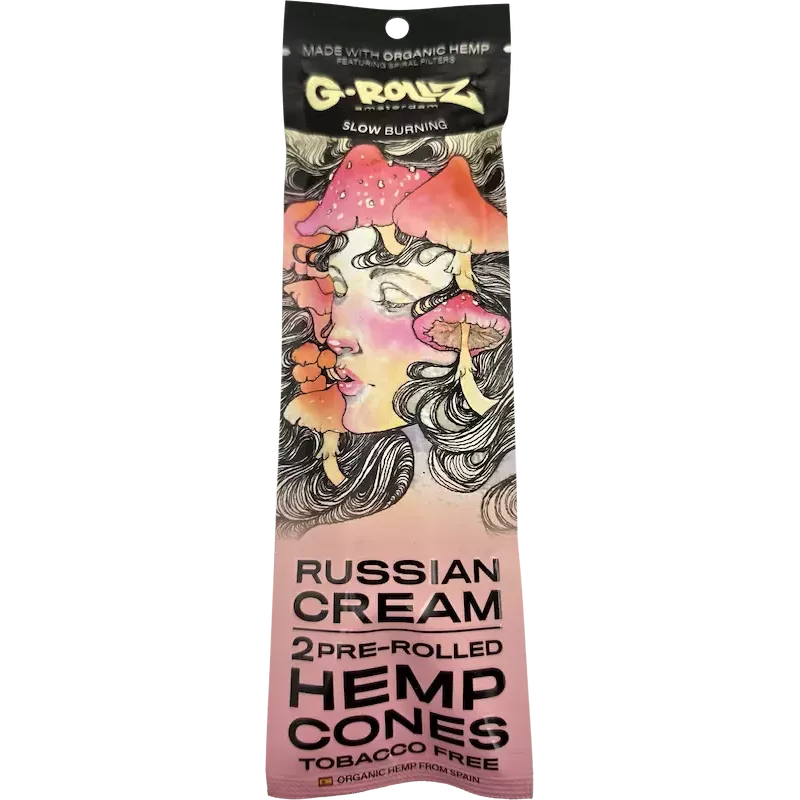 G-Rollz – Russian Cream Hemp Cones Vorge­drehte Cones 109 mm