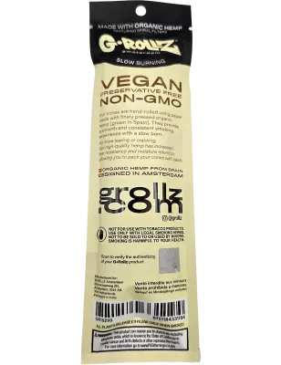 G-Rollz – Russian Cream Hemp Cones Pré-roulés 109 mm