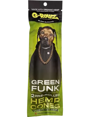 G-Rollz – Green Funk Hemp Cones Vorge­drehte Cones 109 mm