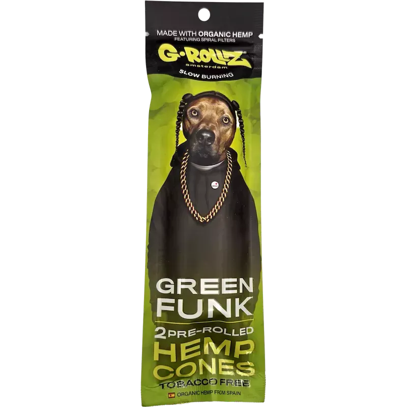 G-Rollz – Green Funk Hemp Cones Pré-roulés 109 mm