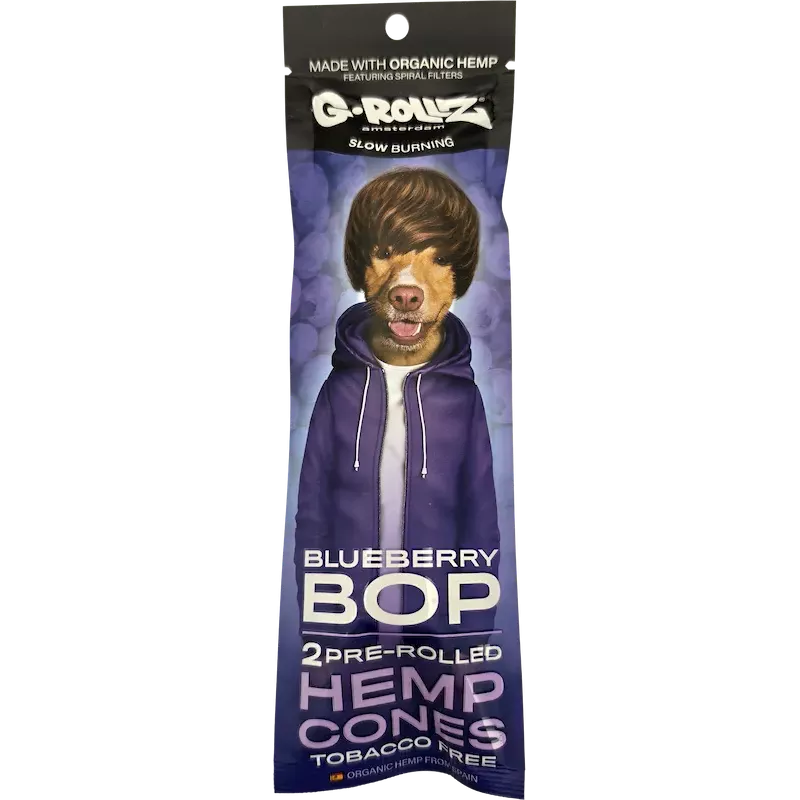 G-Rollz – Blueberry Bop Hemp Cones Vorge­drehte Cones 109 mm