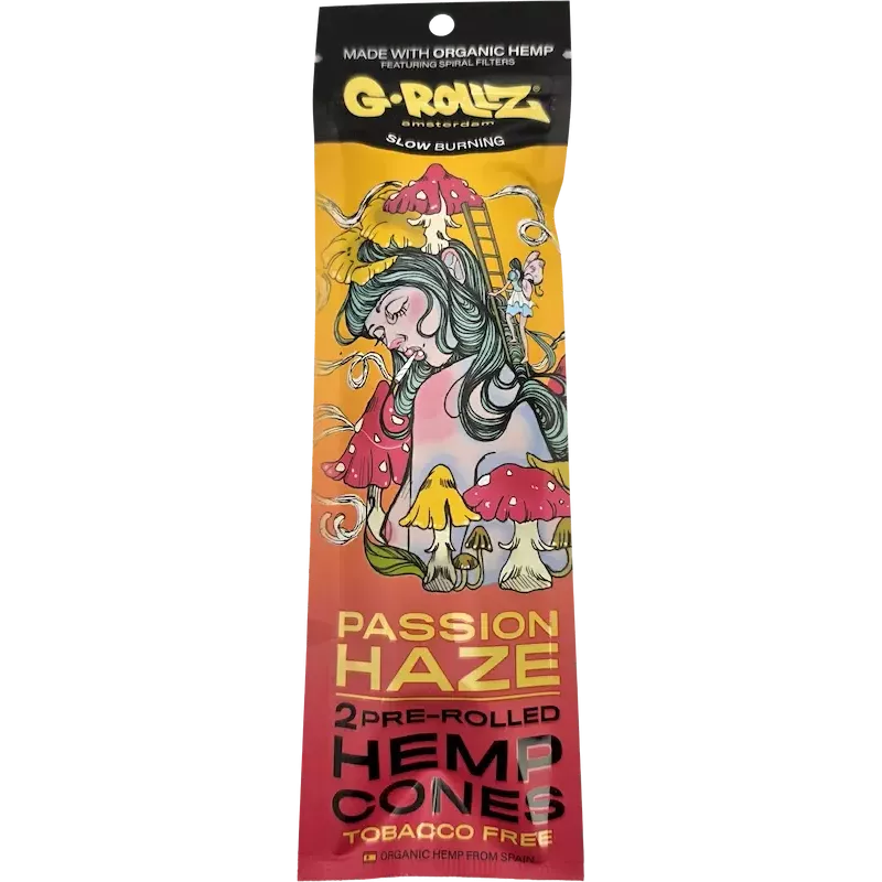 G-Rollz – Passion Haze Hemp Cones Pré-roulés 109 mm