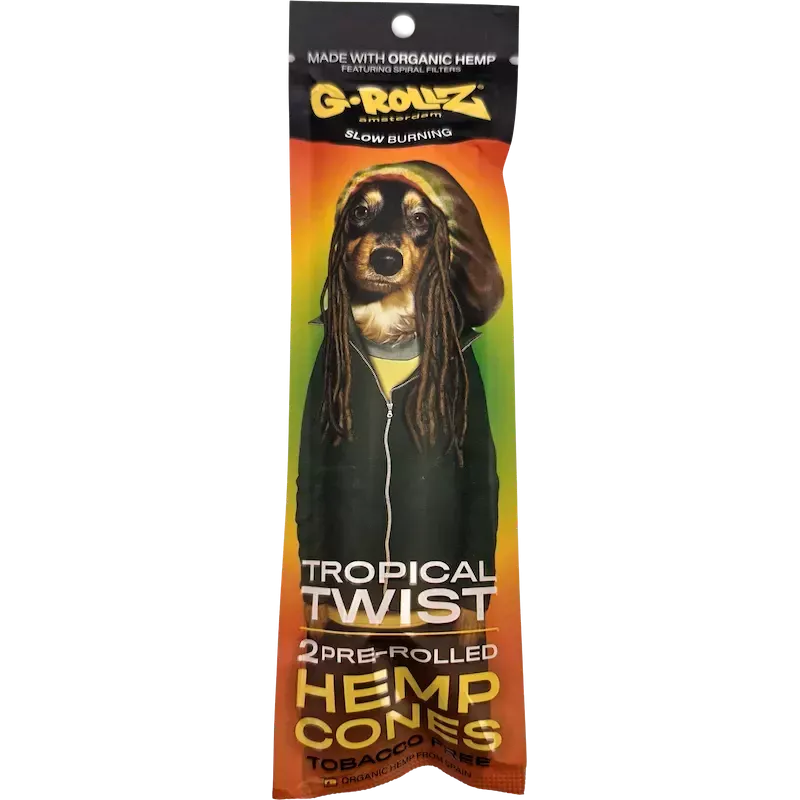 G-Rollz – Tropical Twist Pre-Rolled Hemp Cones 109 mm