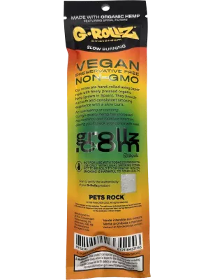 G-Rollz – Tropical Twist Hemp Cones Pré-roulés 109 mm