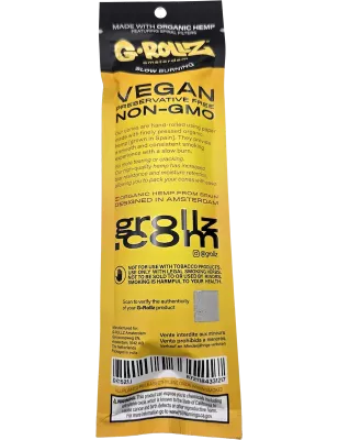 G-Rollz – Honey Buzz Hemp Cones Vorge­drehte Cones 109 mm
