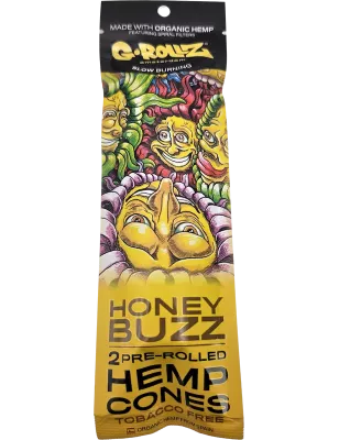 G-Rollz – Honey Buzz Hemp Cones Pré-roulés 109 mm