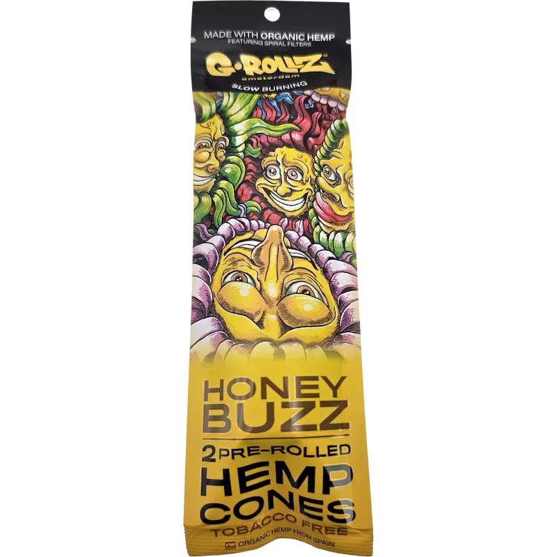 G-Rollz – Honey Buzz Hemp Cones Pré-roulés 109 mm