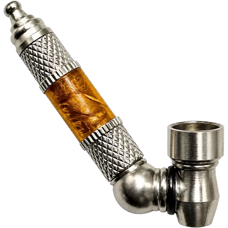 Metal Pipe – Metall- & Kunststoffpfeife 45° Amber 9 cm