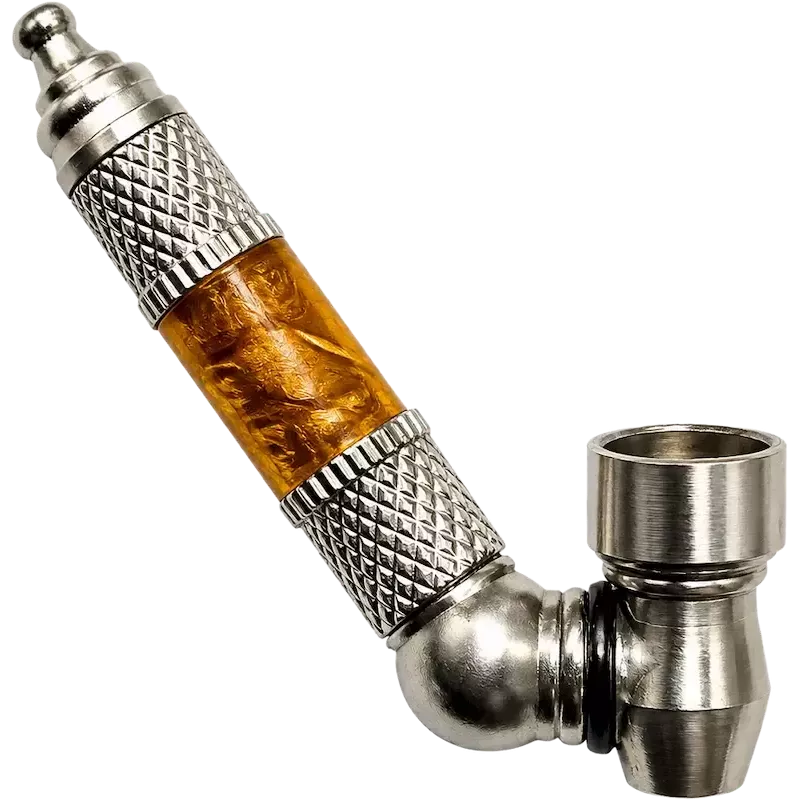 Metal Pipe – Metall- & Kunststoffpfeife 45° Amber 9 cm