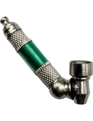 Metal Pipe – 45° Angled Metal & Plastic Pipe Emerald Green 9 cm