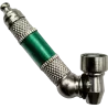 Metal Pipe – Pipe Métal & Plastique Coudée 45° Vert Émeraude 9 cm