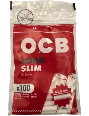OCB – Filtres Long Slim 6 x 22,5 mm x100 pièces