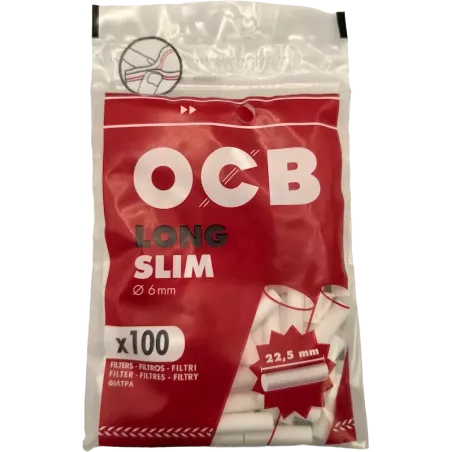OCB – Long Slim Filter 6 x 22,5 mm x100 Stück
