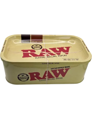 RAW – Munchies Box Metall-Aufbewahrungsbox mit Rolling Tray